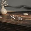 Unique Inverted Crosses Skull Ear Studs Gothic Hip Hop Jewelry Alloy Texture Party Accessory Suitable for Unisex Use