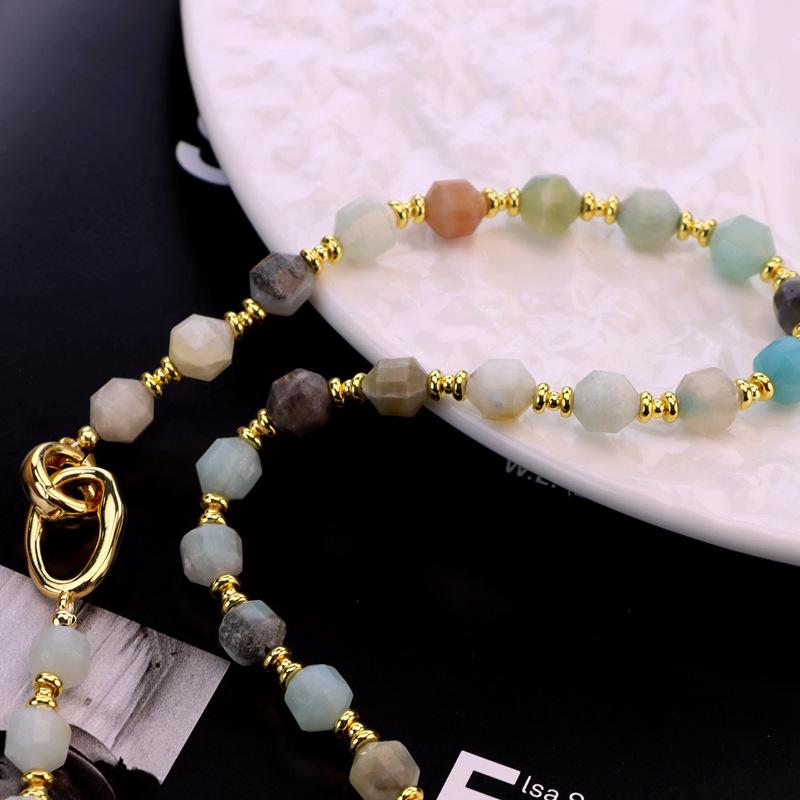 Exquisite Women's Light Luxury Natural Amazonite Necklace