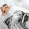 English bulldog Throw Blanket Lightweight Warm Blanket for Travel Camping