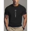 Men'S Round Crew Neck Short Sleeve Tee, Casual T-Shirt, Casual Comfy Lightweight Top For Summer, Plus Size