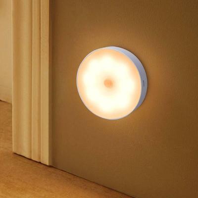Luminaria Sensor Presence and Motion Led Night Light Smart Wireless Rechargeable Usb