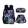 KPop Demon Hunters Student Backpack/Shoulder Bag/Pencil Case Three-Piece Set - Demon Hunter Girl Group Backpack Set