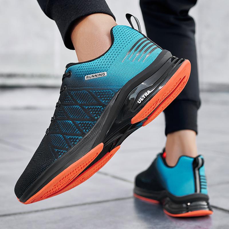 Big Size 39-50 Men Running Sneakers Mesh Breathable Trail Running Shoes Comfortable Jogging Sneakers Men Outdoor Sports Shoes
