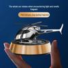 Premium Solar Rotating Aromatherapy Metal Airplane Car Ornament Perfume