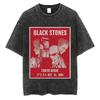 Japanese Anime Nana Osaki Print Vintage Washed Tshirt Harajuku Streetwear Graphic T-Shirt Summer Short SleeveTshirt