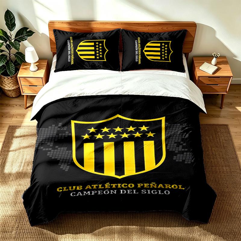 Club Atletico Penarol (19) 3pc set suitable for master bedrooms soft and comfortable an ideal gift for family and friends Includes one duvet cover and