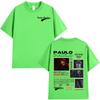 Rapper Paulo Londra Homerun Album Tshirts Unisexs Women Fashion Hip Hop Oversized T Shirt Casual 100 Cotton Short Sleeve Tshirt
