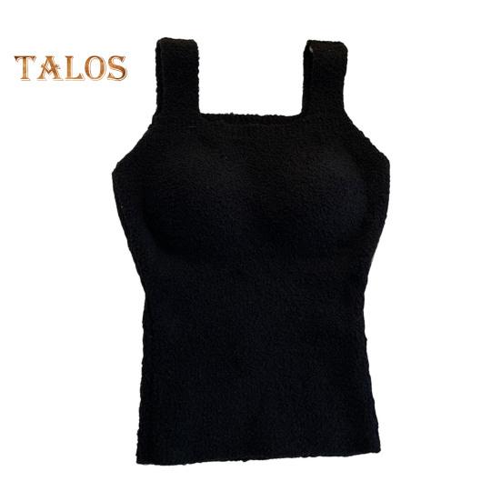 Winter Women Thermal Vest with Chest Pads Seamless German Velve Lining Fast Temperature Lock Heating Slim Fit Elastic Sleeveless Inner Wear Bottoming