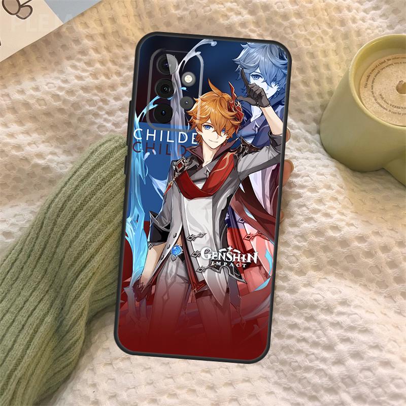 Tartaglia Genshin Impact Case For Samsung Galaxy A06 A26 A16 A56 A36 A05 A22 A32 A52 A54 A34 A14 A55 A15 A53 A33 A35