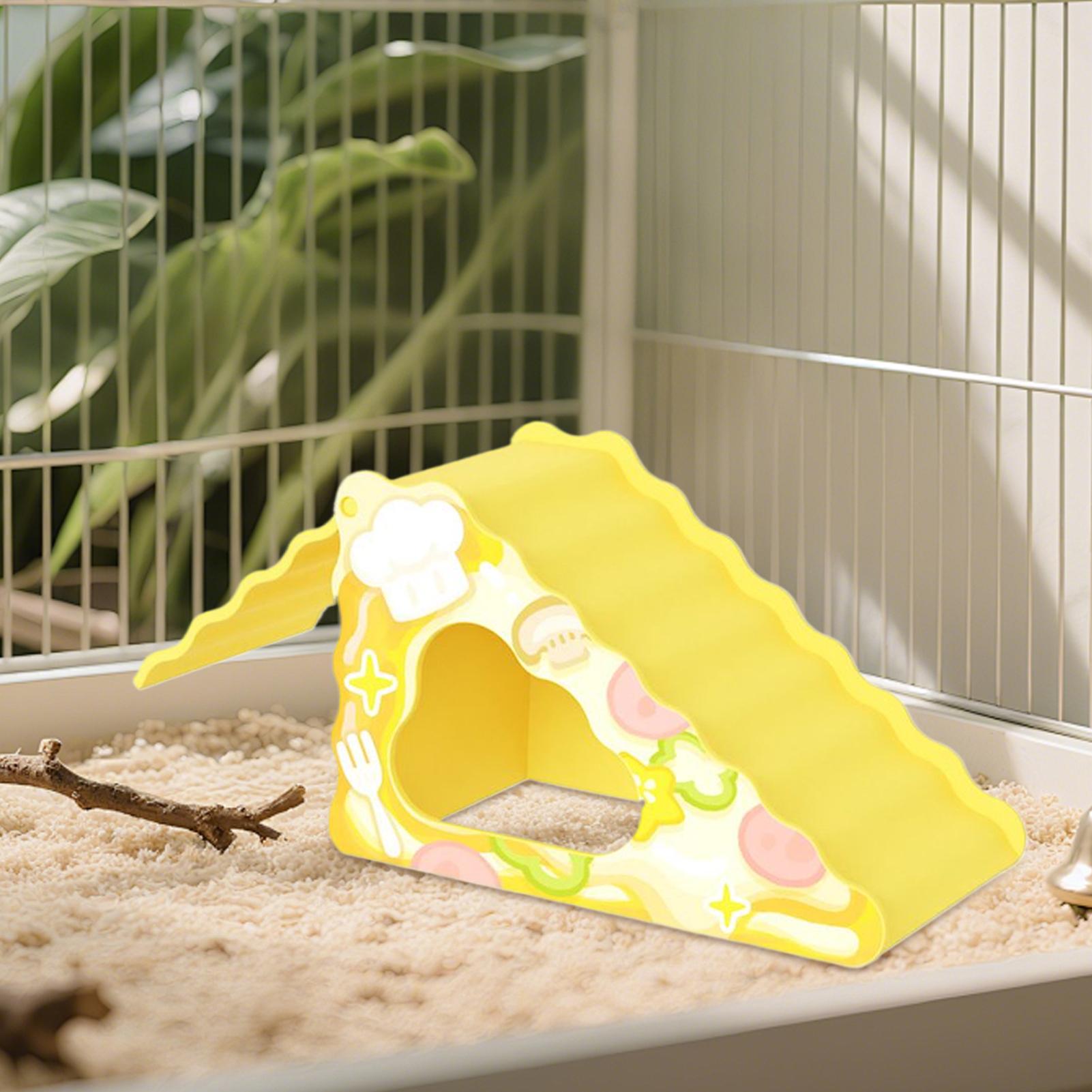 

Hamster Ladder Cheese Shape Small Animal Cage Ladder 2 In 1 Anti-slip Climbing Ramp Habitat Decor For Chewing Mice Nesting China Mainland