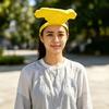 Cappello da Sole Palmare Che Blocca il Sole Visiera Stampata in 3D Fascia Elastica a Tesa Larga Cappello da Esterno per la Protezione Solare