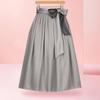 Women's Fashion Solid Color German Traditional Bavarian Beer Festival Retro Strap Pleated Skirt Half Apron