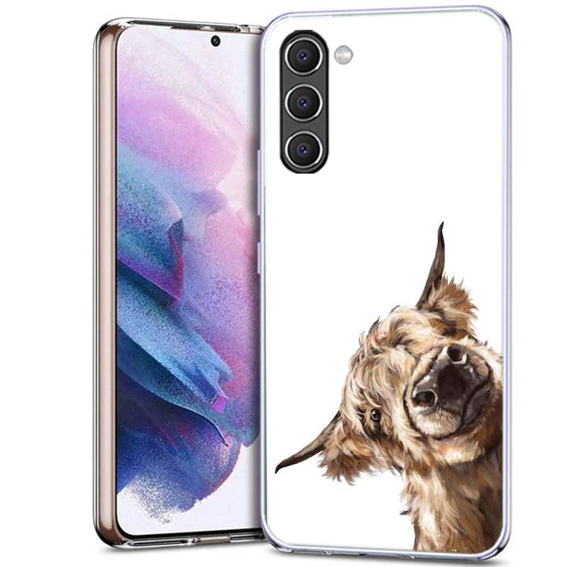 Cute Highland Cow Phone Case for Samsung A16 A26 A36 A56 A17 A37 A57 A07 A06 A02S A12 A22 A32 A52S A72 Galaxy A70 A50S A71 A51 A