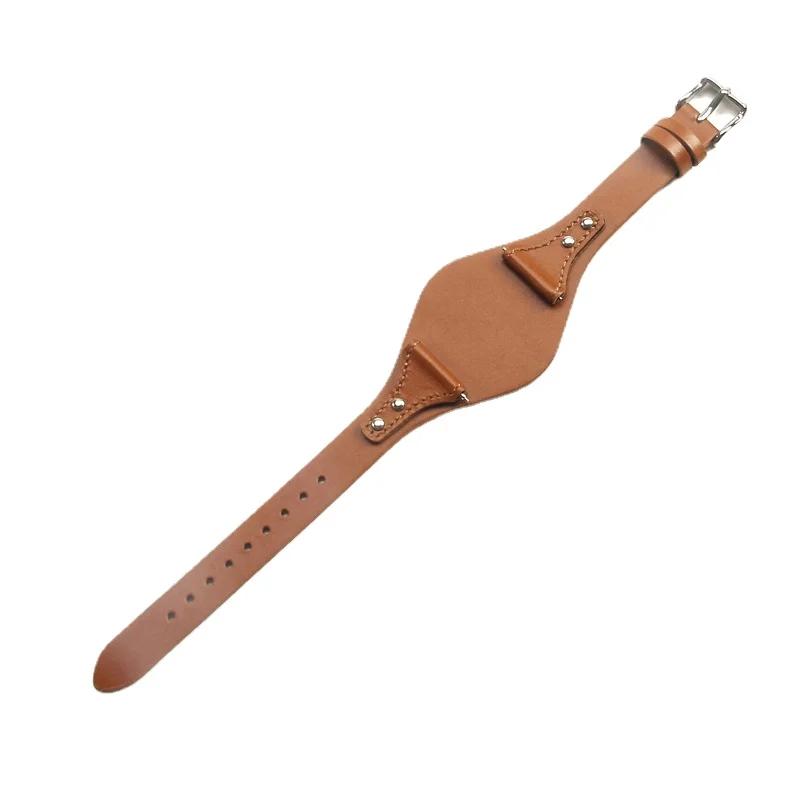 18mm Genuine Leather Watch Band with Mat For Fossil Es4114 Es4113 Es3625 Es3616 Women's Watch Strap Cowhide Bracelet Accessories