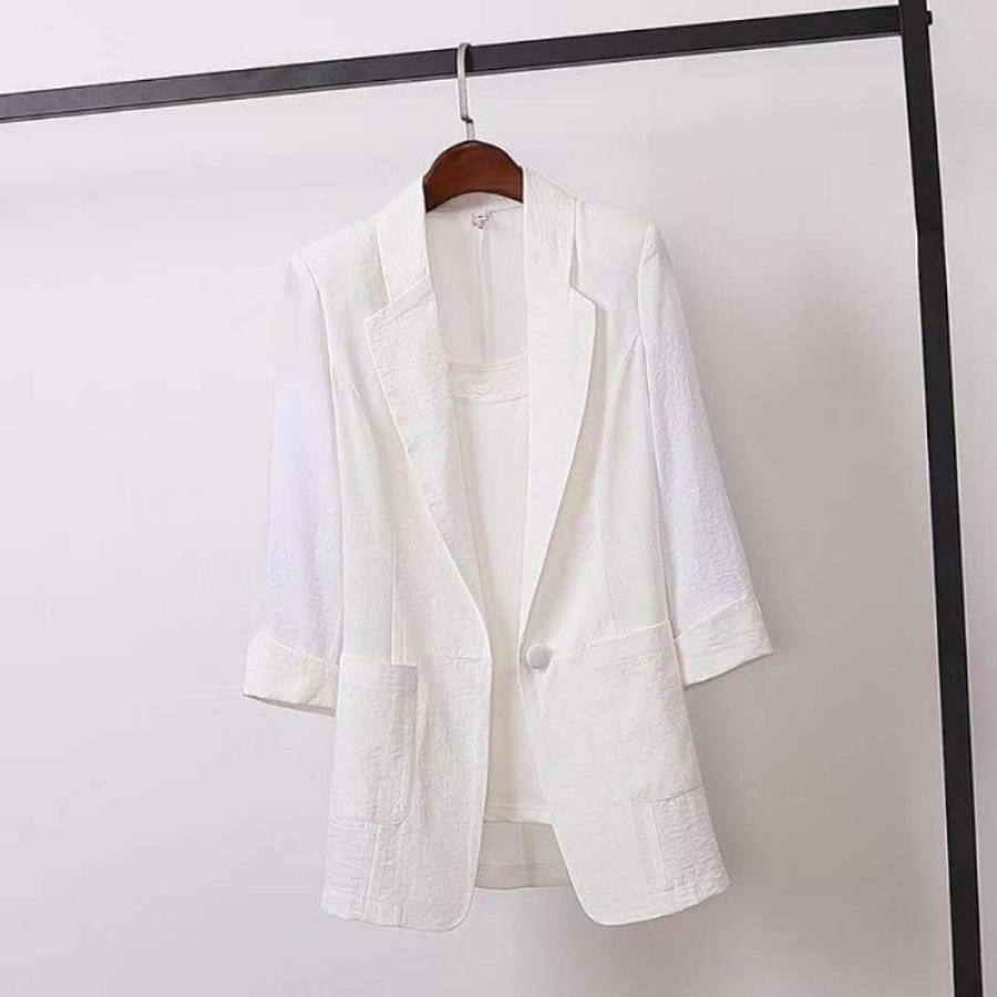 

New Plus Size Women s Overcoat, Korean Style Casual Suit for Plus Size Women 5XL білий