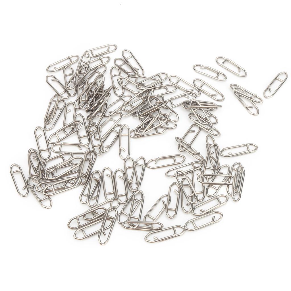 100 buc Clipsuri de Pescuit Putere Legătură Oțel Inoxidabil Schimbare Rapidă Clipuri de Viteză Conector L