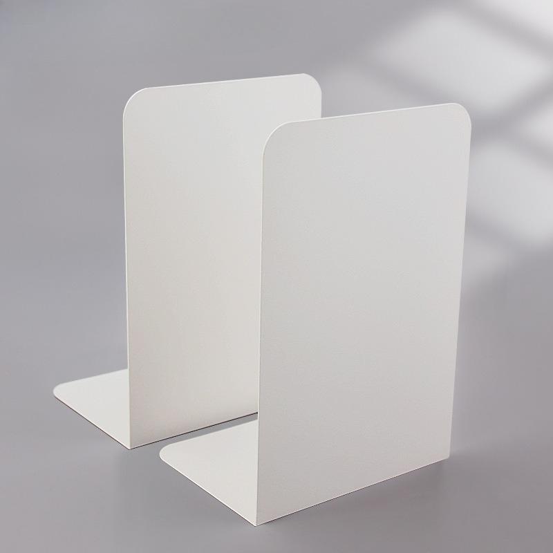 2 Pezzi Semplice Supporto per Libri in Metallo da Scrivania Fermalibri Antiscivolo Organizzatore di Libri per Studenti Fermalibri Grande Spesso Rastrelliera per Conservazione Libri