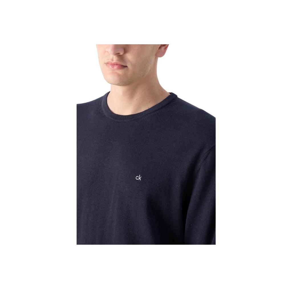 Calvin Klein Letter Round Neck Pullover Long Sleeve Sweater Men Sweater Navy-Blue K10K113549-CHW
