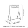 1/12 Dollhouse Garment Rack with Hangers Doll Accessories Decoration Handmade Mini Model for