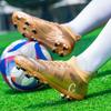 Unisex Football Boots Student Large Size Football Boots Plastic Long Nail AG Artificial Lawn Training Football Shoes