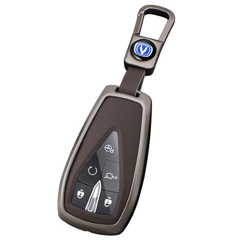 Changan Second Generation Key Cover for CS75Plus, CS55Plus, Men's Universal Alloy Shell for Yidong CS35 with Yida Buckle.