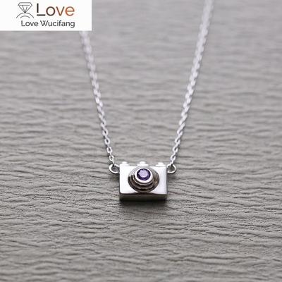 Fotoaparát 925 Sterling Silver Náhrdelníky a přívěsky pro ženy Vysoce kvalitní šperky ze sterlingového stříbra