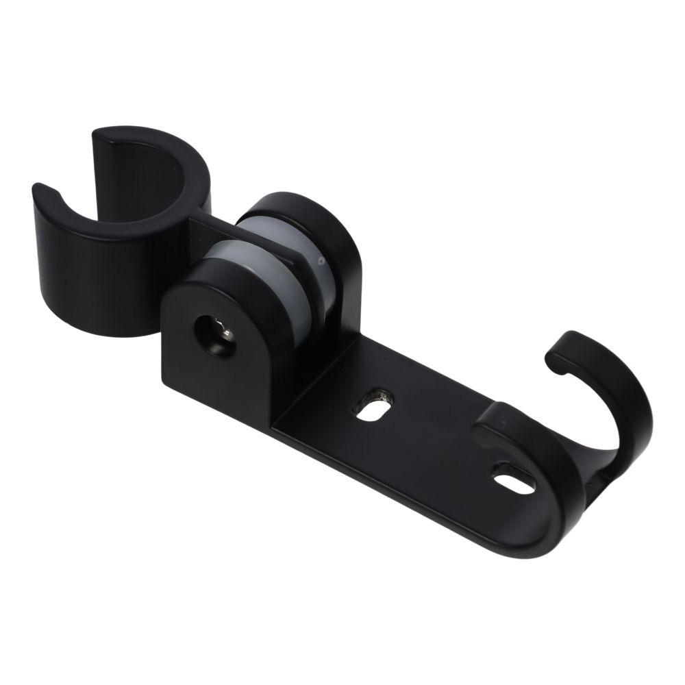 Adjustable Shower Arm Black Cradle Wall Mounted Durable Shower Holder Bracket Shower