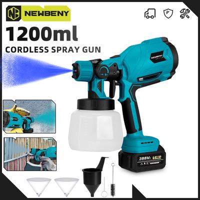 1000ML Cordless Electric Paint Sprayer Spray Gun Portable Paint Sprayer Auto Furniture Steel Coating Airbrush For Makita 18V Battery