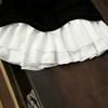 Women's Elastic Waist Color Block Mini Skirt A Line Tiered Skirt Elegant Ruffle Layered Cake Skirt
