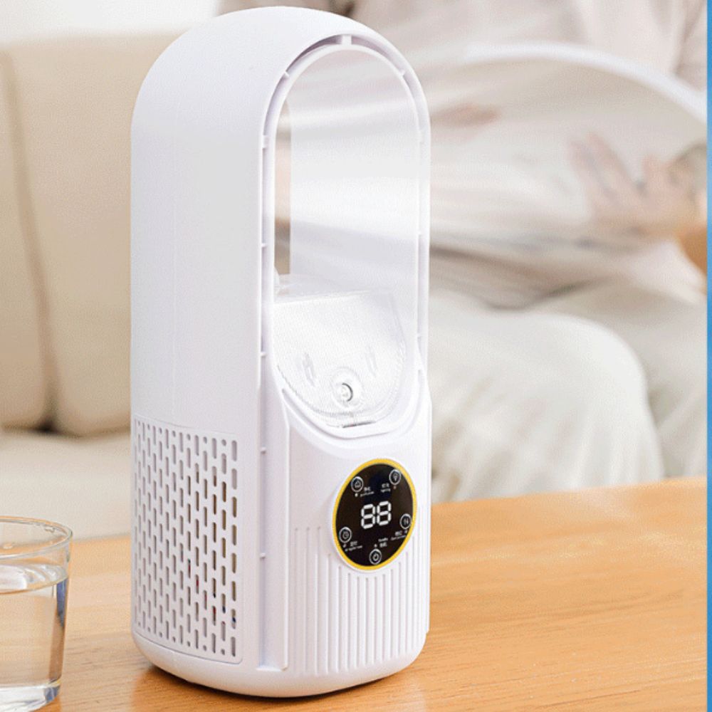 6 Speed USB Fan Silent Timer Leafless Fan Flexible Usage Electric Fan Desktops