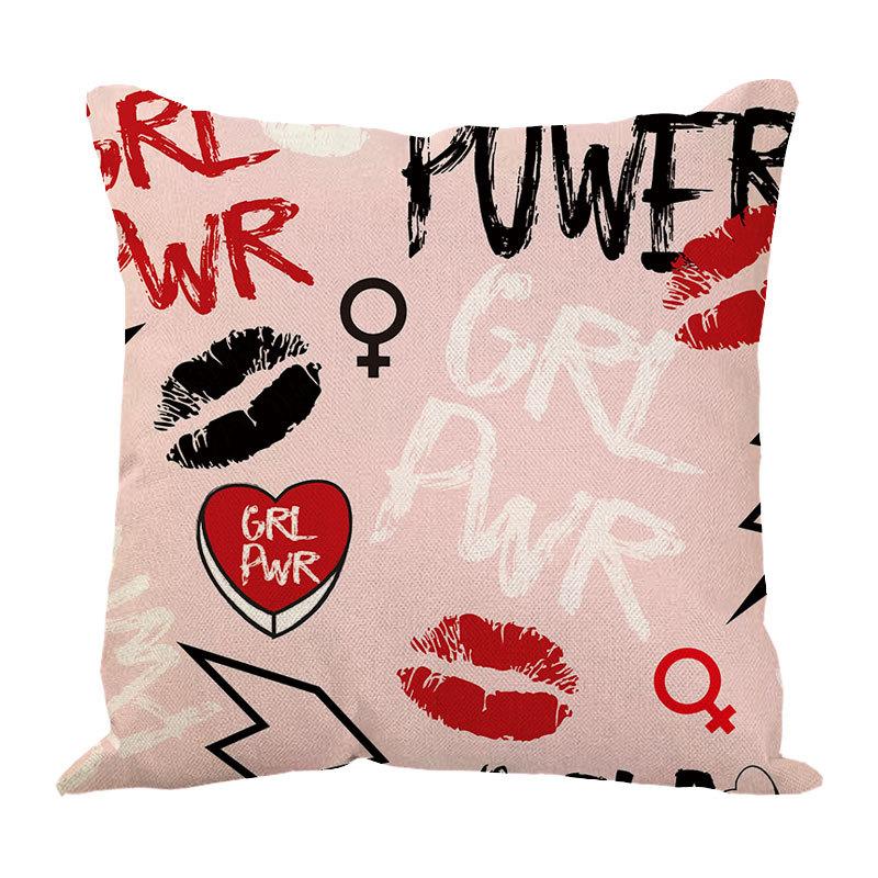 New Valentine'S Day Love Letter Pattern Pillow Cover Sofa Pillow Cover Premium Durable Quality Useful Practical
