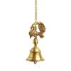 Elegant Peacock' Brass Hanging Bells for Pooja Room  |Ghanti Hanging Bells for Home Decoration Brass Bell for Mandir Bell for Pooja Room