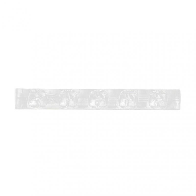 Sminkborsthållare organizer bärbar akryl transparent 5 fack nagelkonstborste pennställ för hemmet