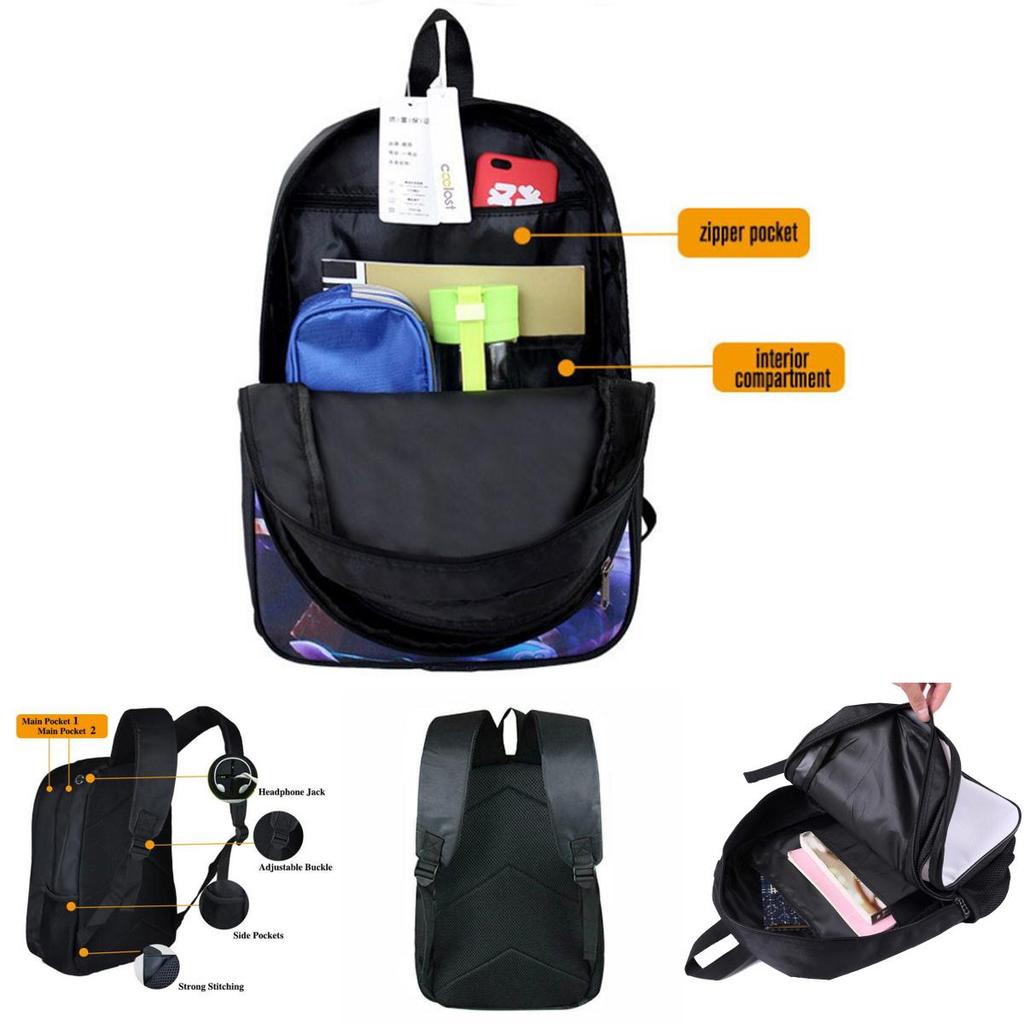 Durable Dab Panda School Backpack For Students Featuring Smooth Zipper And Easy-to-clean Material