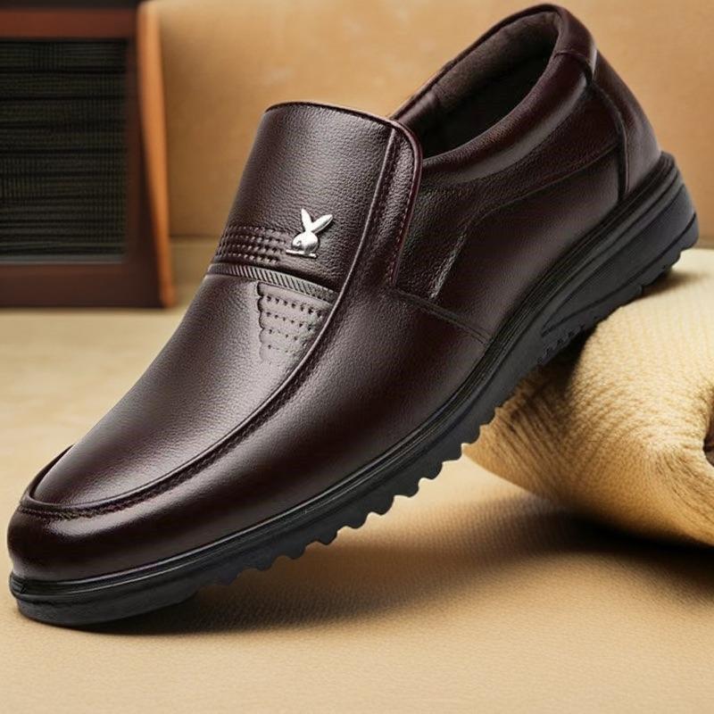 New men's leather shoes business casual soft leather shoes non-slip soft-soled shoes work