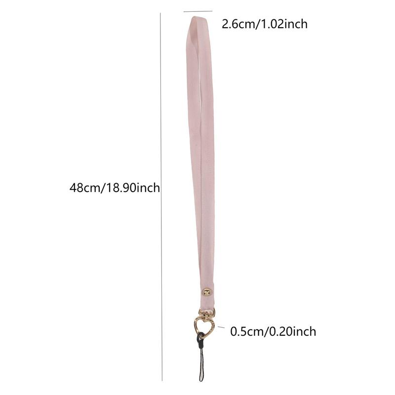 Webbing Diy Lanyard Love Mobile Phone With Keychain Lanyard Hanging Neck Color Webbing Key Rope Webbing