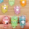 10pcs Mixed Cartoon Cute Cat Design Charms 3D Luminous Resin Animal Pendants For DIY Bracelet Necklace Jewelry Making Accessory