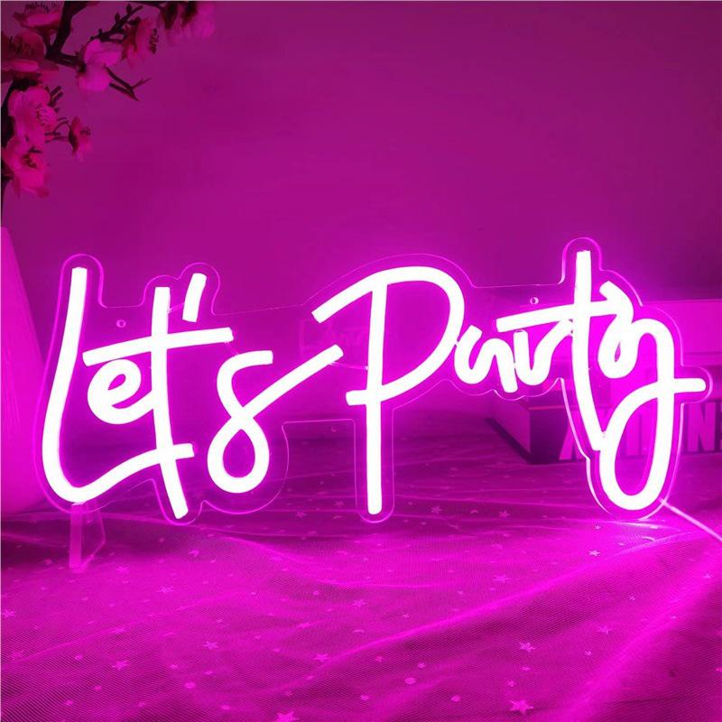 Exclusive LED Neon Party Sign for Room Decoration