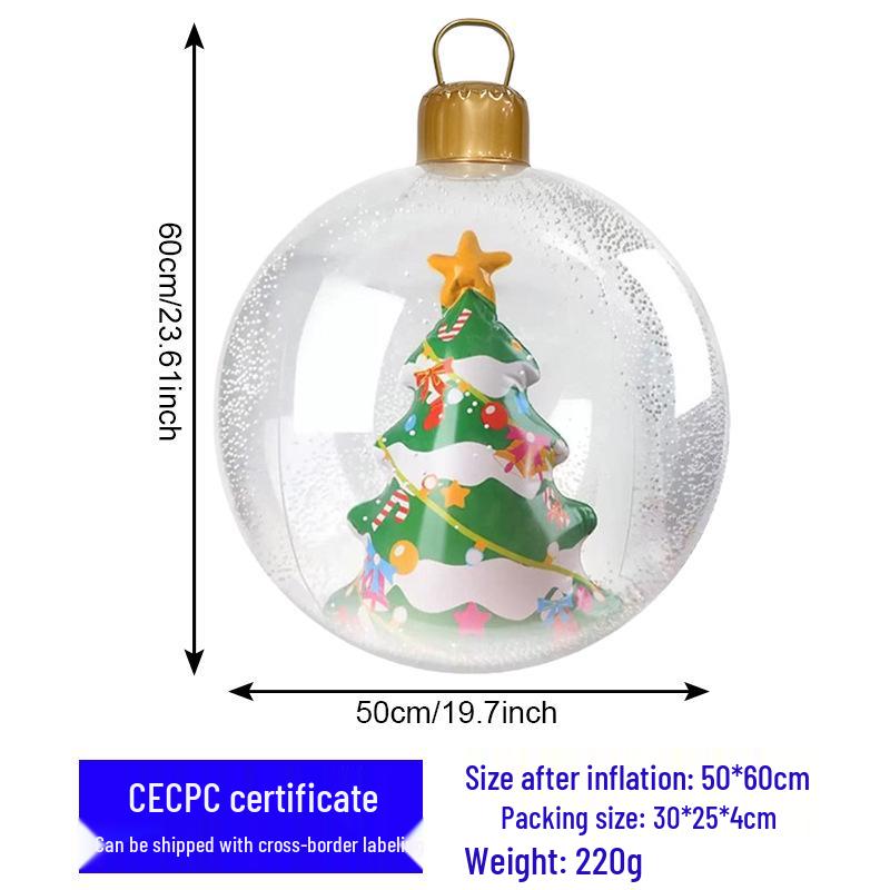 Outdoor Christmas Inflatable Ball Decoration for Parties and Courtyards