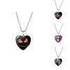 Unique Nightmare Before Christmas Sweater Necklace Heart Shaped Colorful Cartoon Accessories