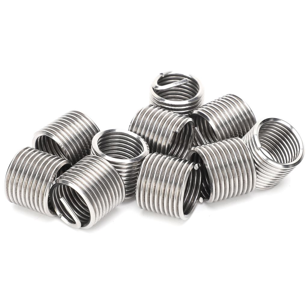 10Pcs Thread Inserts Male Female Reducing Nut Repair Tool Stainless Steel Fastener M16x2x1.5D