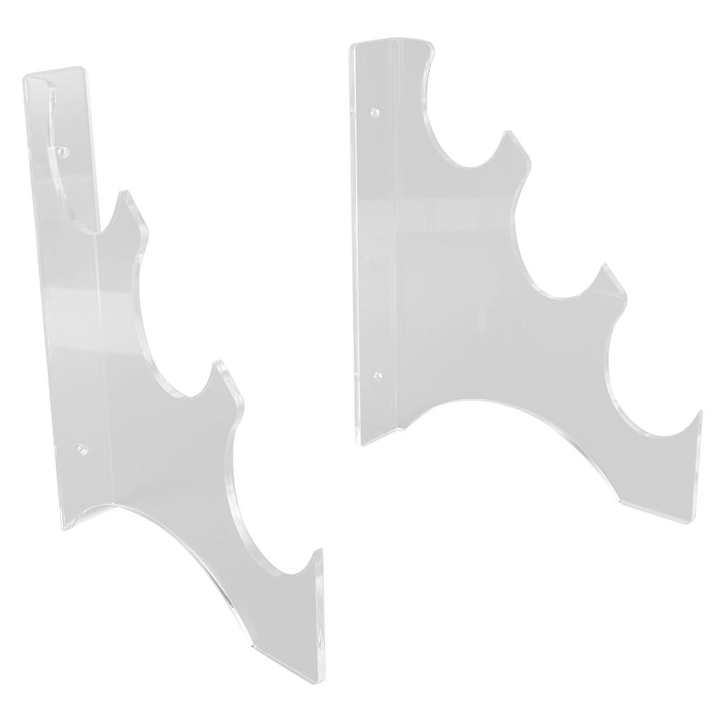 Sword Hanger Display Holder Acrylic Wall Mounted 3 Layers Sword Rack for Retail Stores Home