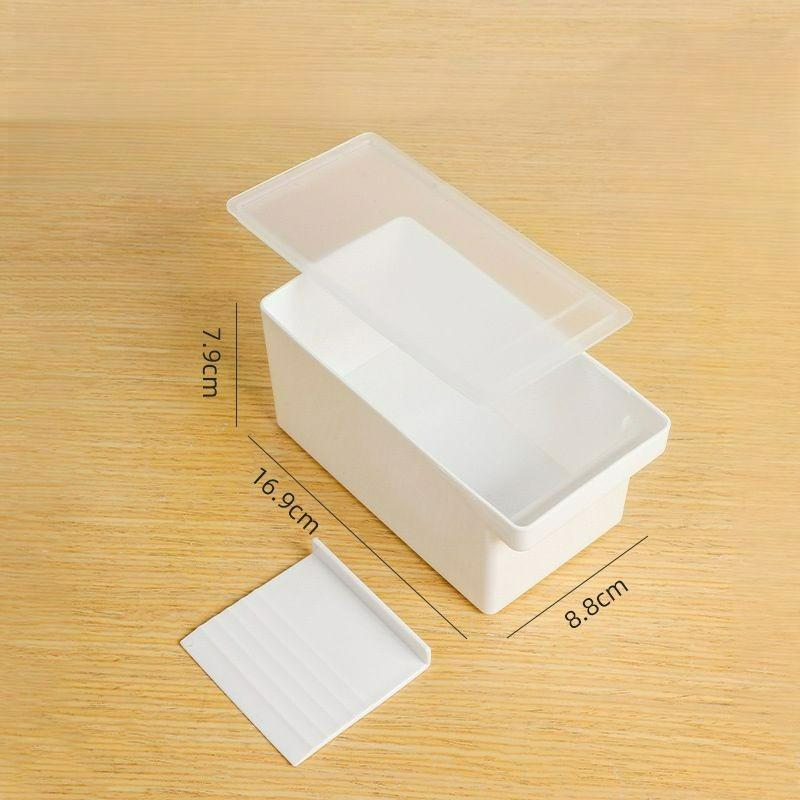 Butter Storage Box with Cutter, Food Grade Refrigerator with Lid, Cheese Storage, Fresh-keeping Box, Kitchen Storage
