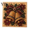 Detailed Resin Faux Diamond Kit Christmas Pearl Art Kit, 20x20cm Xmas Painting DIY Sparkling 3D Craft for Adults, Festive Wall Decor Unique