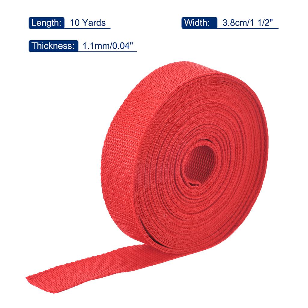38mm 10Yards  Polypropylene Webbing Strap Belt Tape Heavyweight Strapping Band for Outdoor Tent Accessories Sewing Bag Luggage