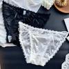 Ladies Spring and Summer Sexy Lovely Satin Mesh Line Underwear