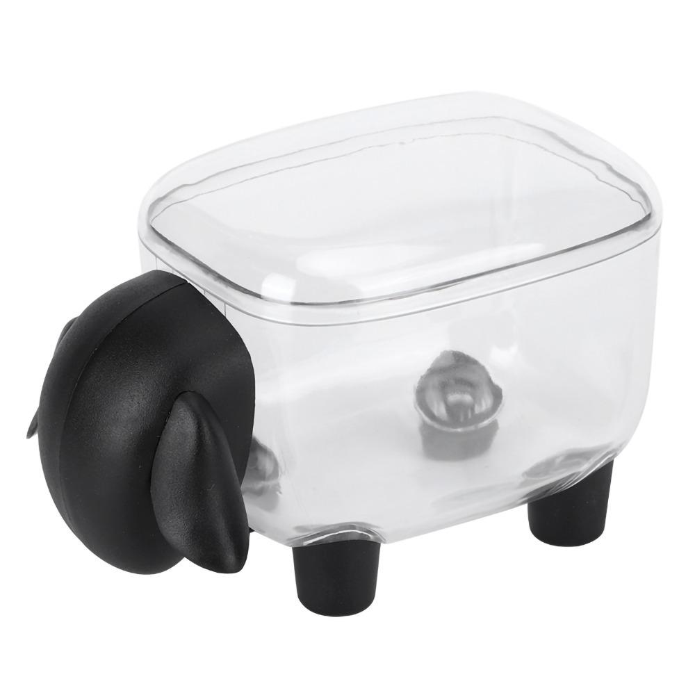 Cartoon Stationery Organizer White Makeup Cotton Box Desktop Organizer Desktop Storage чёрный