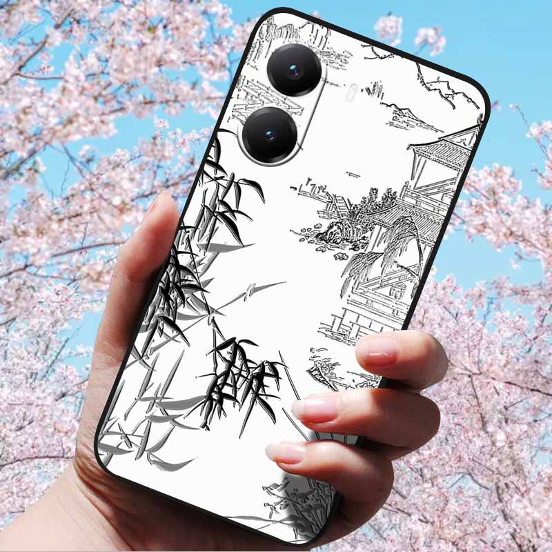 For Xiaomi Poco X7 Pro 3D Relief Flower Emboss Soft Silicone Case Cartoon Painted Back Cover for Poco X7 Pro with 3D Relief Case