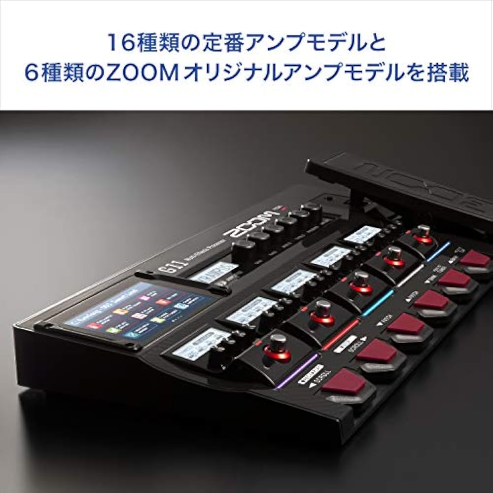 ZOOM G11 Guitar Multi Effects, 16 Amps, Model + 6 Original Amps, 70 Presets, IR Loader Compatible...
