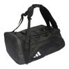 adidas Recycled Polyester Plain Weave Fabric Travel Bag Medium Size Unisex Black Adidas HS9755
